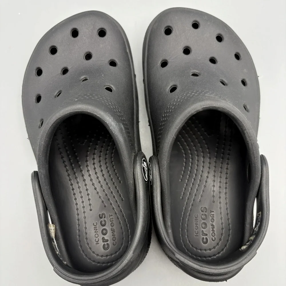 Crocs Classic Clog Kids Size 10 Shoes Black Closed Toe Sandals